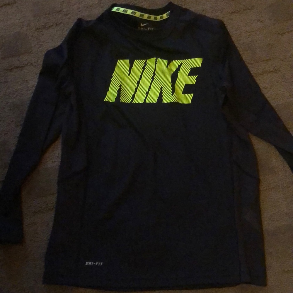 Boys long sleeve dry fit shirt